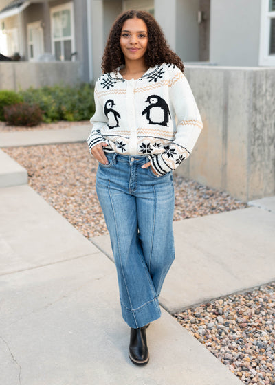 Stella Cream Patterned Cardigan