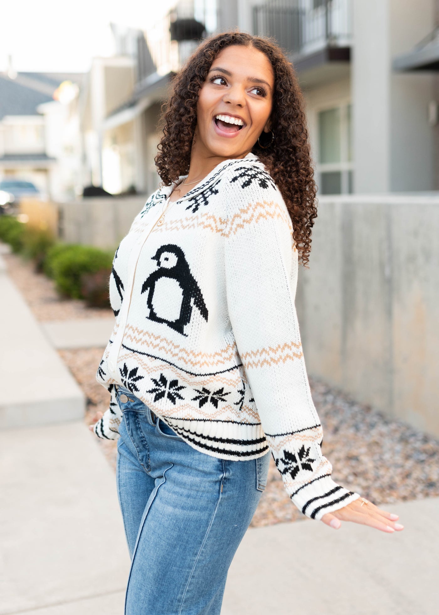 Stella Cream Patterned Cardigan