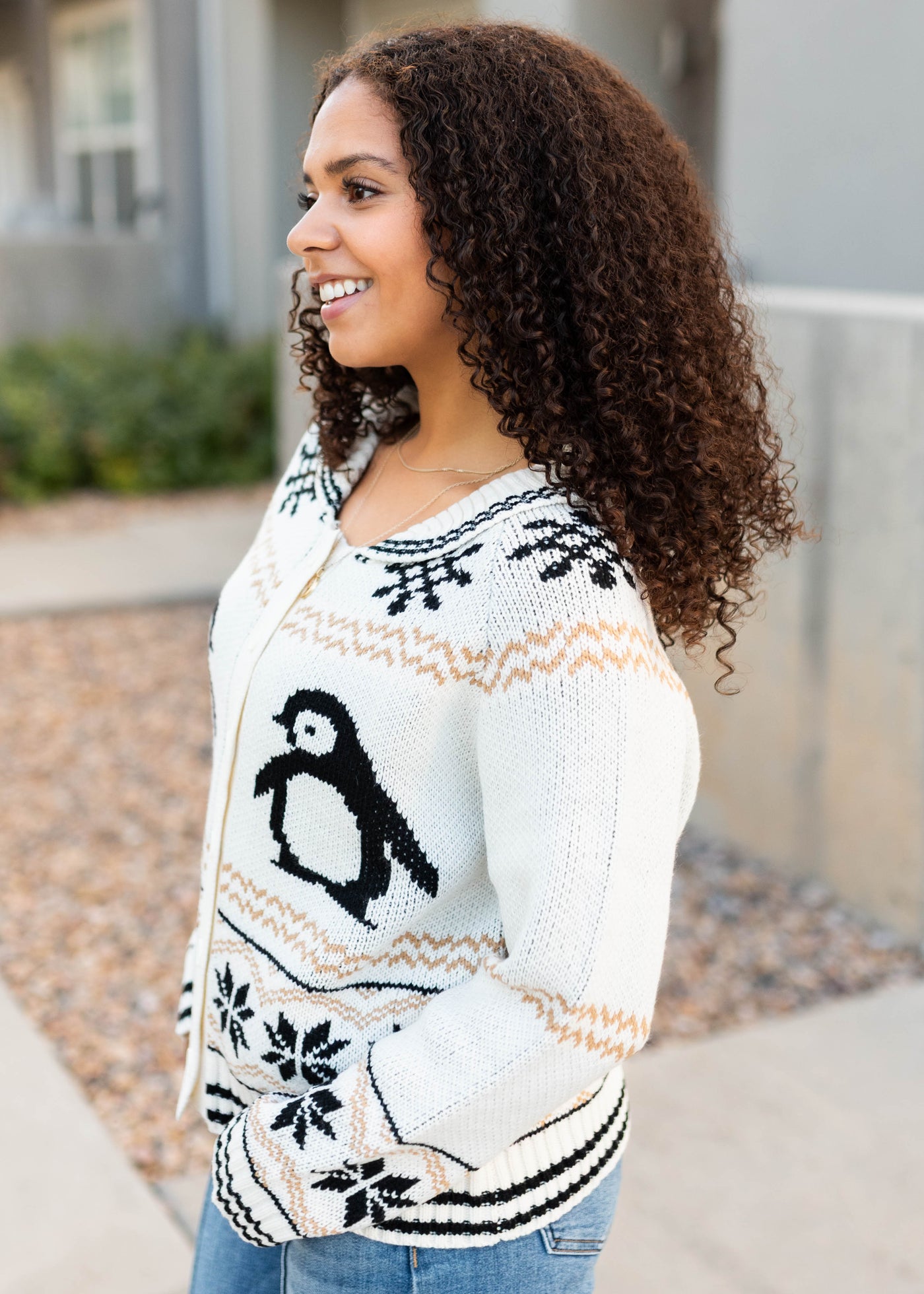 Stella Cream Patterned Cardigan