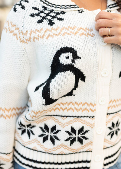 Stella Cream Patterned Cardigan