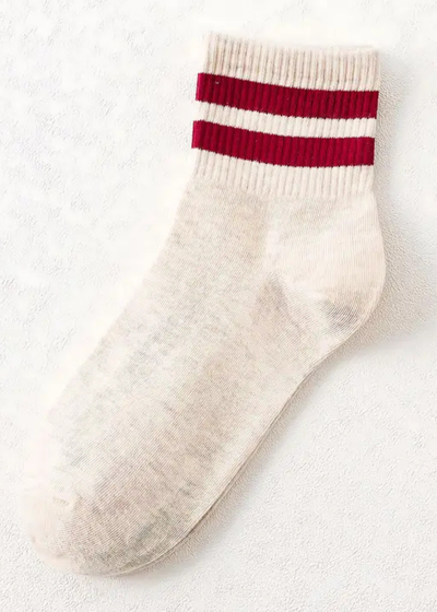 Red stripe socks