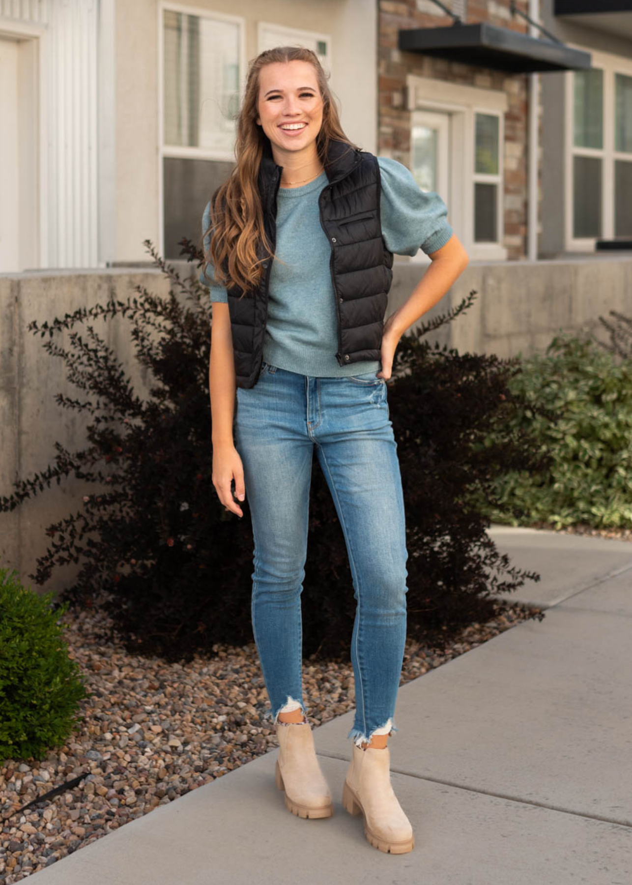 Taryn Black Vest