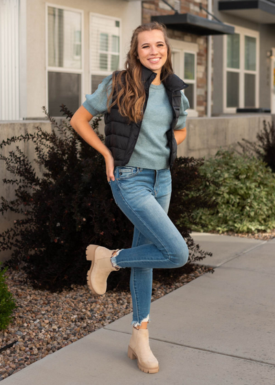 Taryn Black Vest