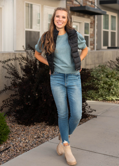 Taryn Black Vest