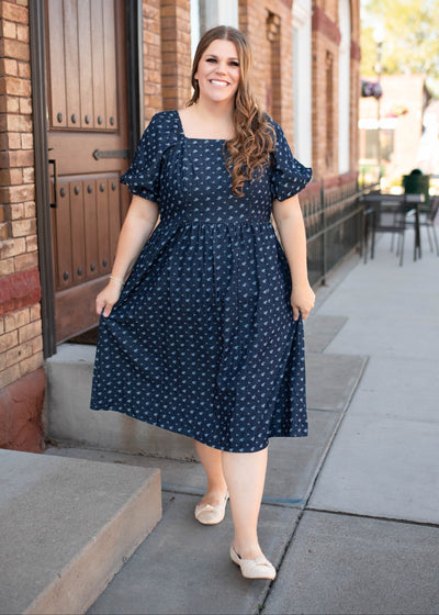 Tess Floral Denim Dress