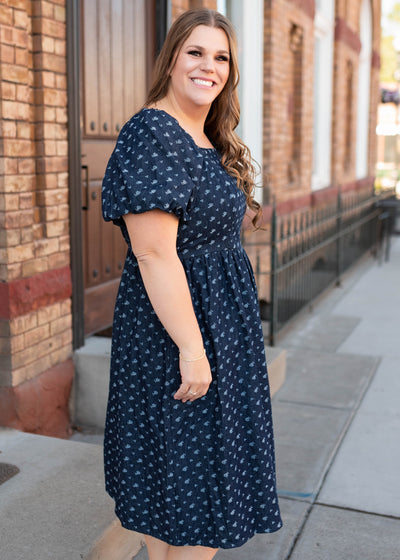 Tess Floral Denim Dress