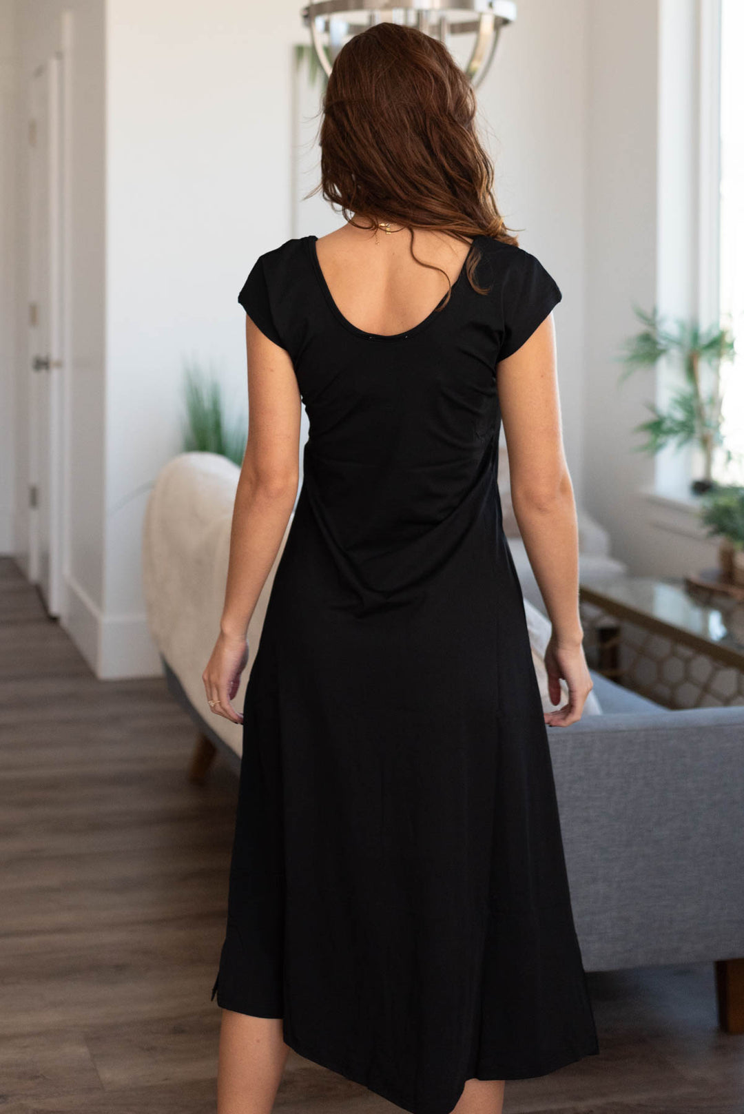 The Slipette Midi Cap Sleeve Dress - Elegant Dress | Lena Layne