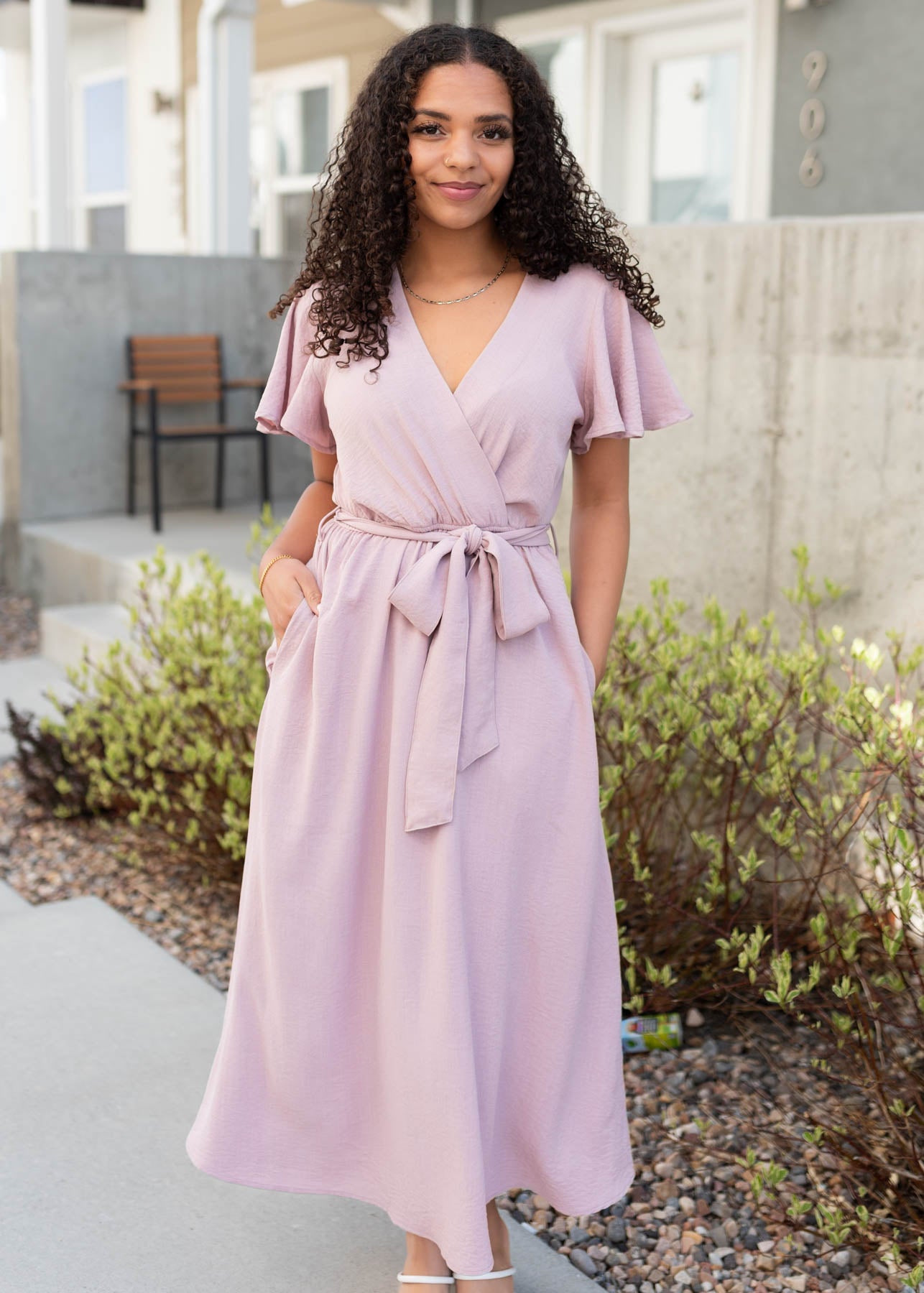 Dusty pink dress
