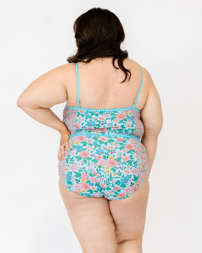 Trellis Floral Classic One-Piece