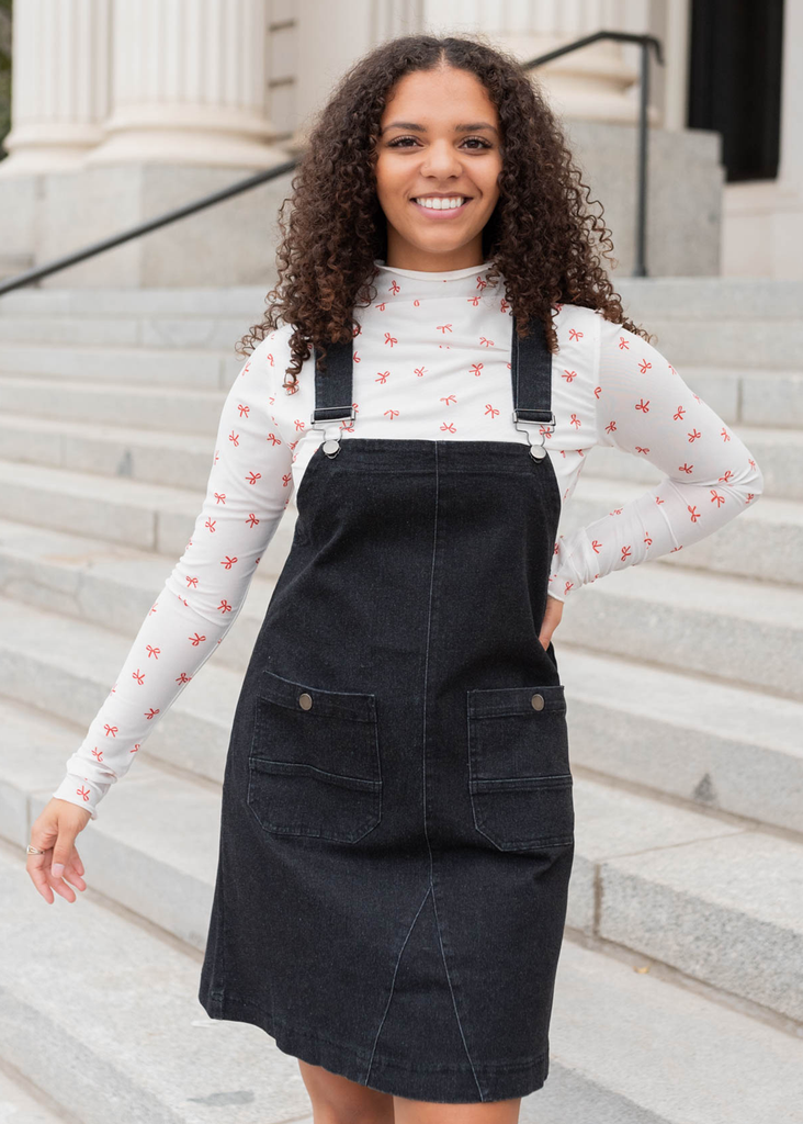 navy blue dress for baby girl Overall) My Favorite Dress [ The Daily Amy ] main image 0