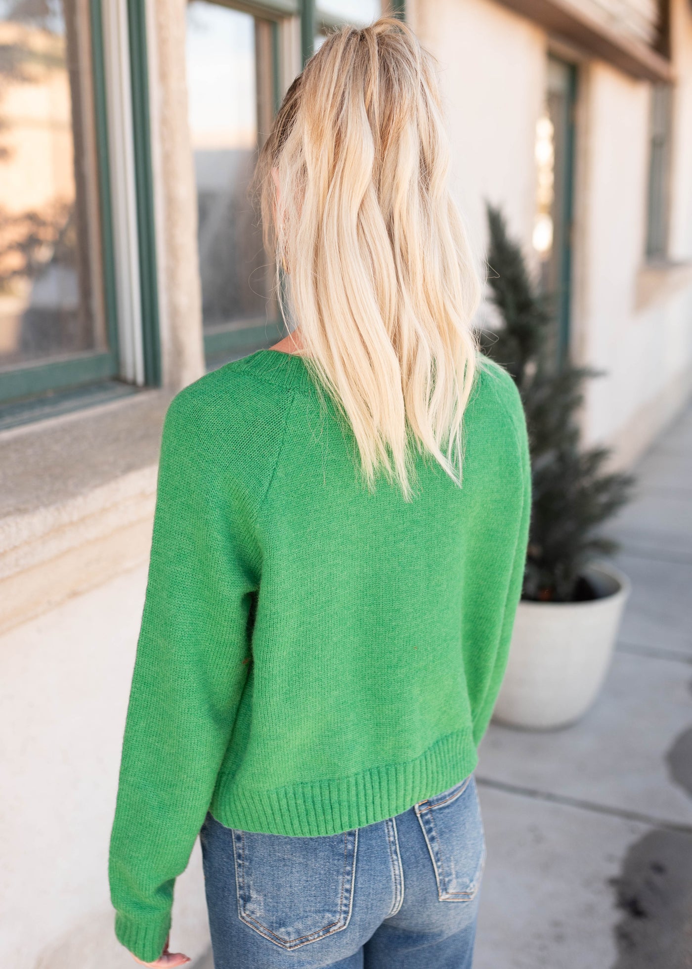 Veronica Green Christmas Bow Cardigan