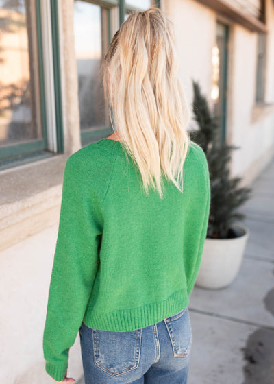 Veronica Green Christmas Bow Cardigan