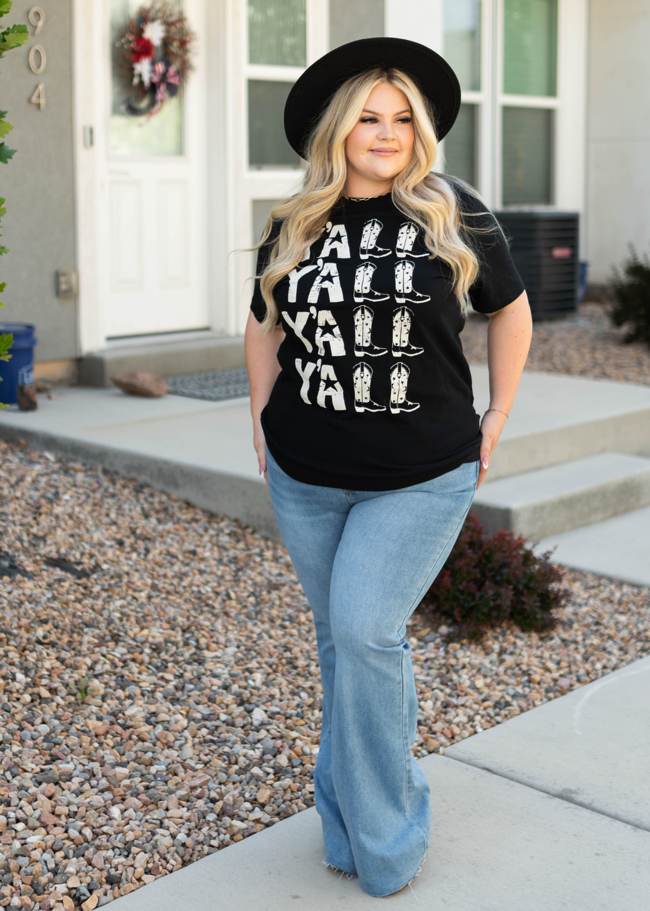 Y'all Black Tee