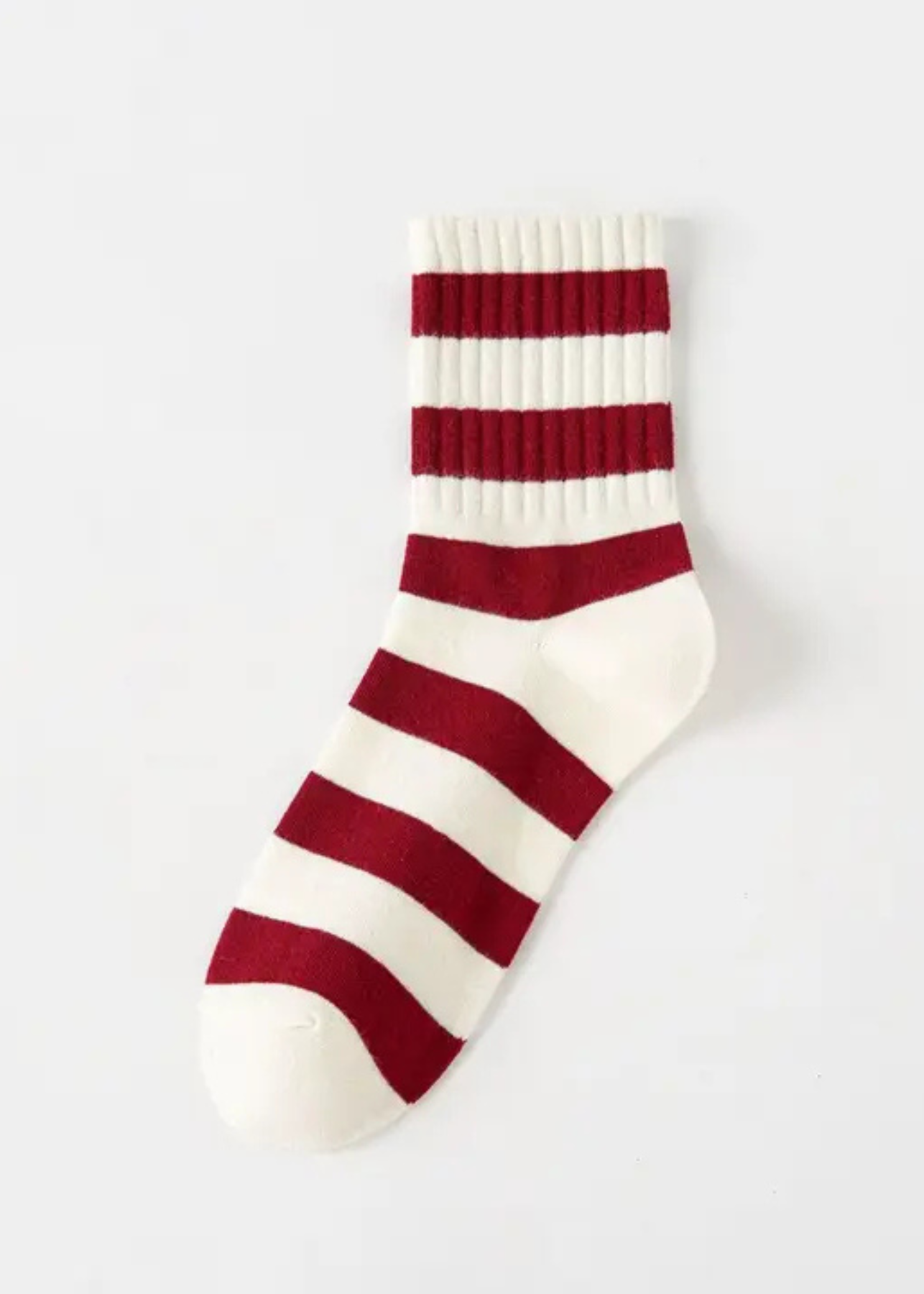 Red stripe socks