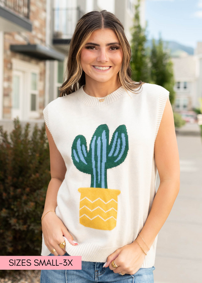 Sand cactus sweater