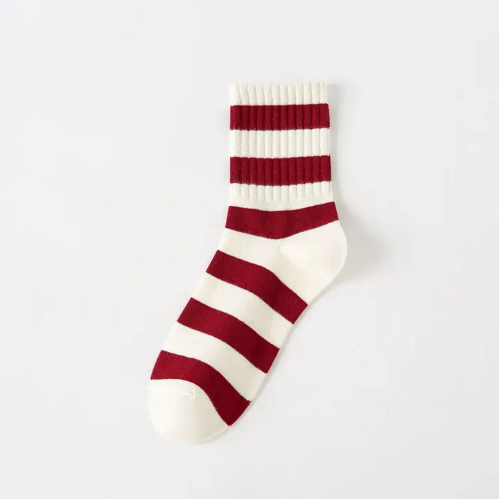 Zadie Red Stripe Socks