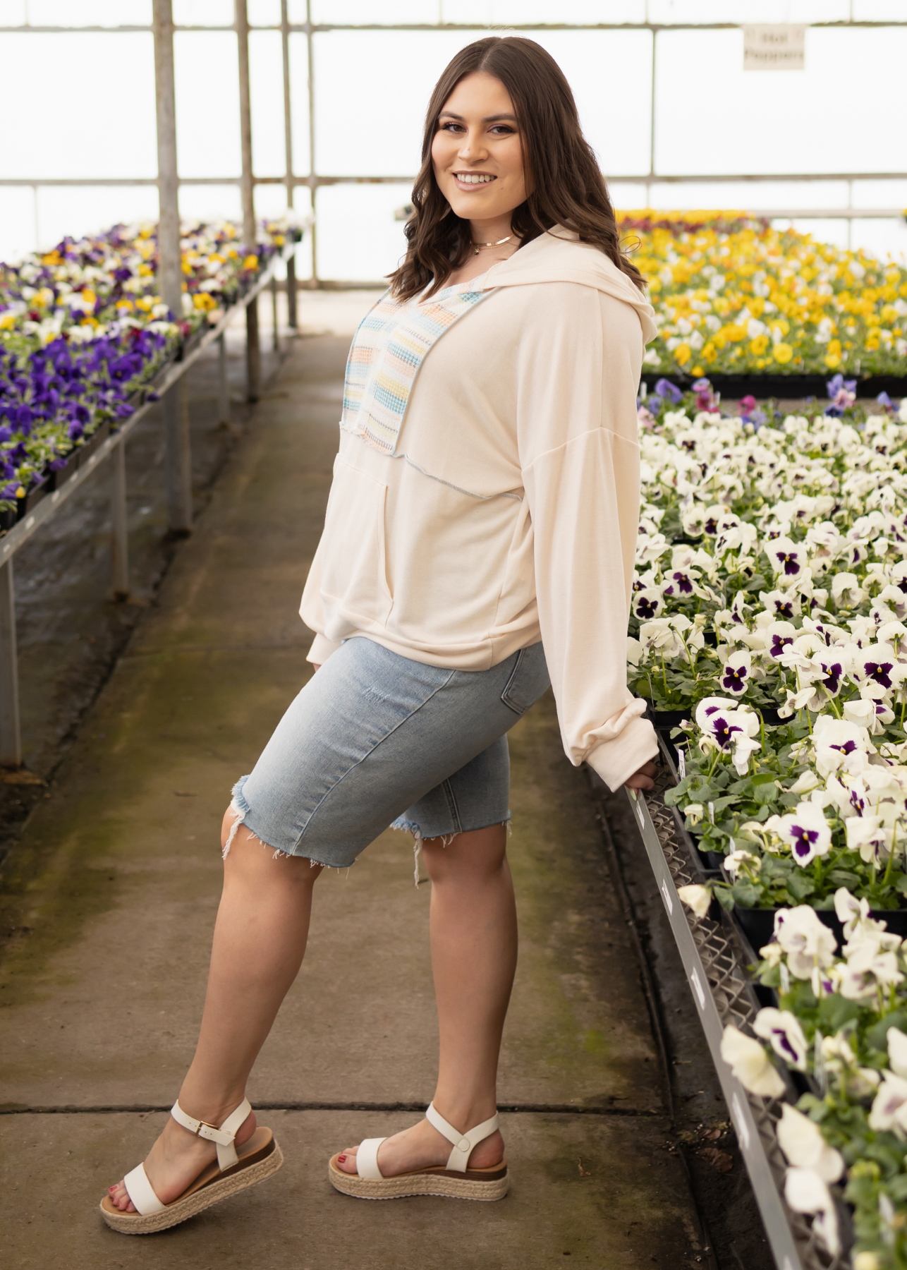 Plus size oatmeal top