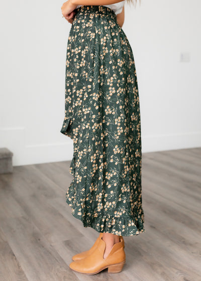 Astra Teal Floral Skirt