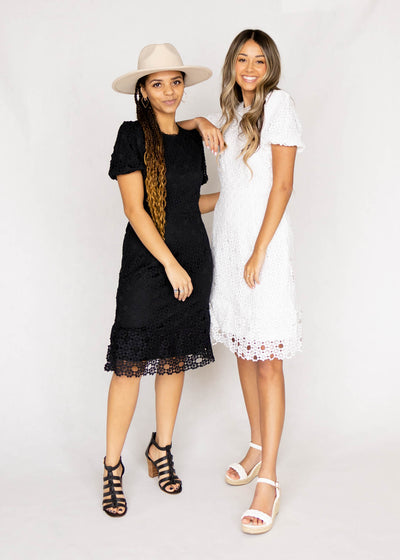 Bridget White Lace Dress