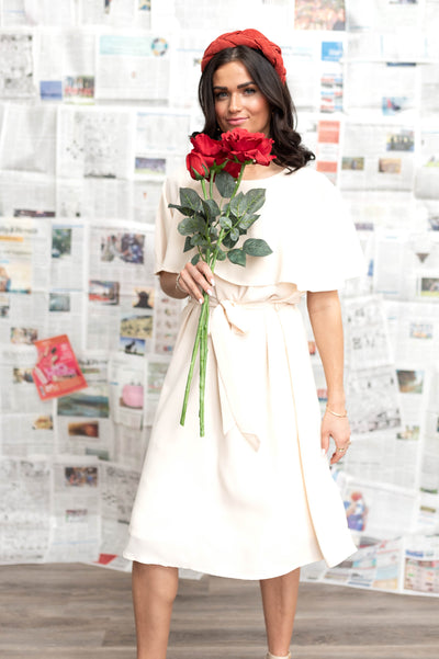Claribel Cream Dress