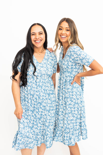 Jules Blue Floral Dress
