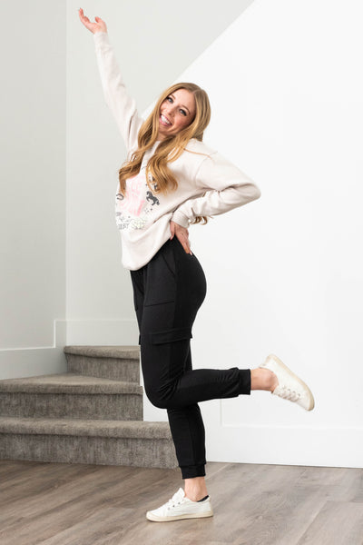Mackie Black Joggers