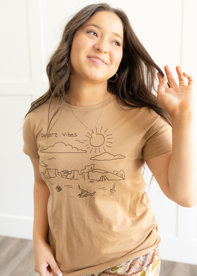 Desert Vibes Golden Tee
