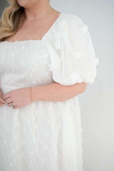 2x plus size white dress