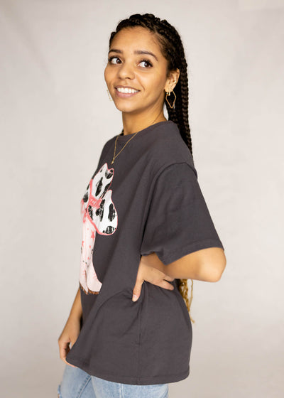 Side view of a charcoal top