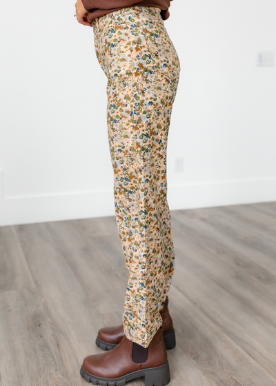 Marie Taupe Floral Pants