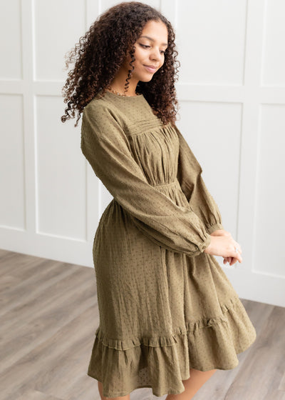 Safiya Olive Dress