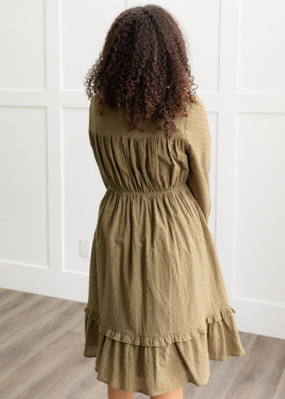 Safiya Olive Dress