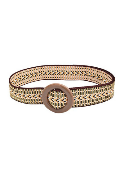 Tatum Khaki Braided Boho Belt