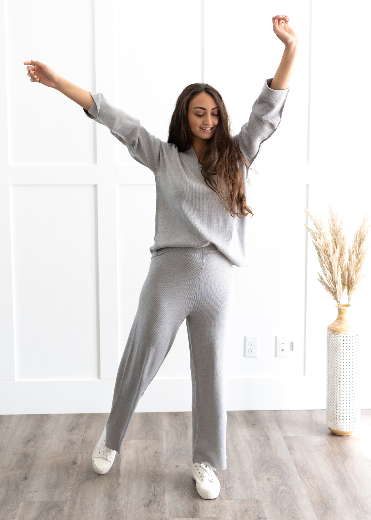 Verena Grey Knit Set